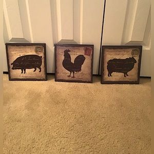 SET OF 3 FARMHOUSE DECOR PLAQUES